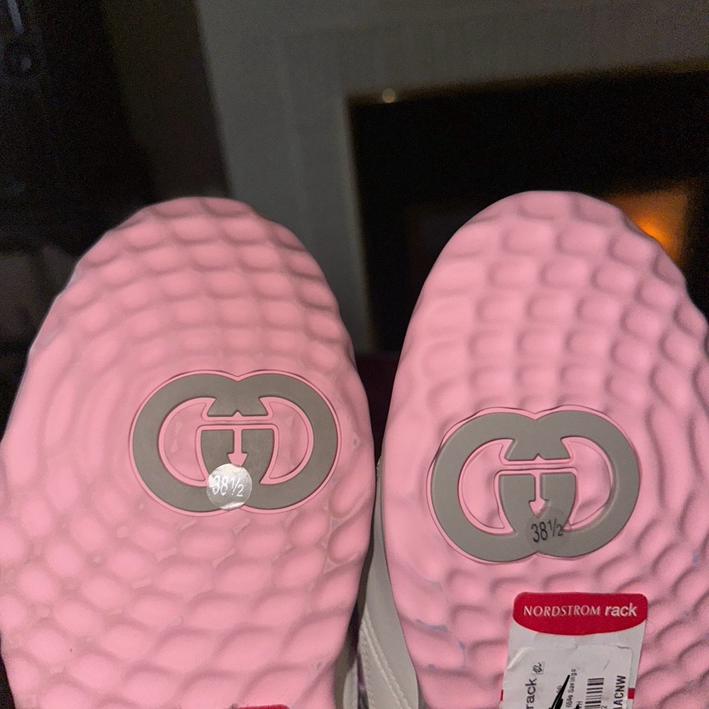 Authentic Gucci Women's Pink and Gray Sneakers - Picture 10 of 10